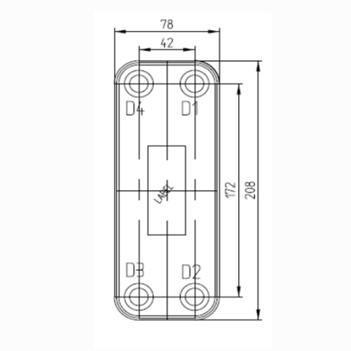 Паяный теплообменник BL16-D купить на TEPLOOBMENNIC.KZ