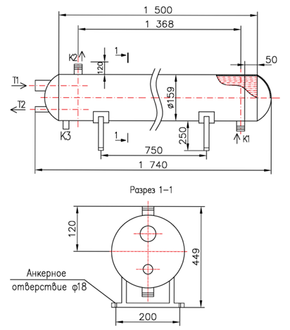 КС 150-1,5-1К-2Х-8×0,8-4 купить на TEPLOOBMENNIC.KZ
