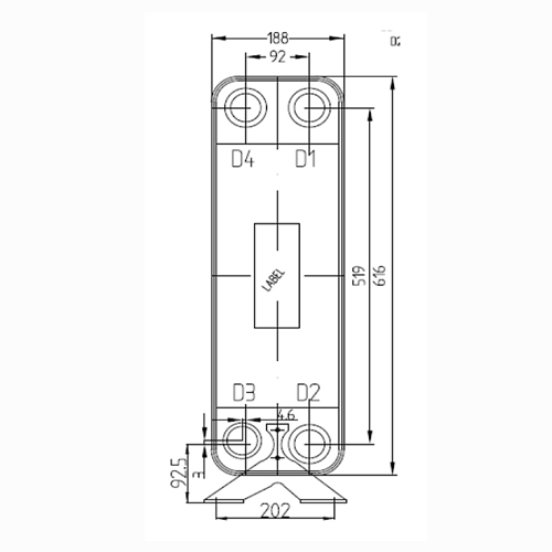 Паяный теплообменник HBL95A купить на TEPLOOBMENNIC.KZ