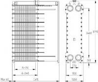 Пластинчатый разборный теплообменник SWEP GL-325S купить на TEPLOOBMENNIC.KZ