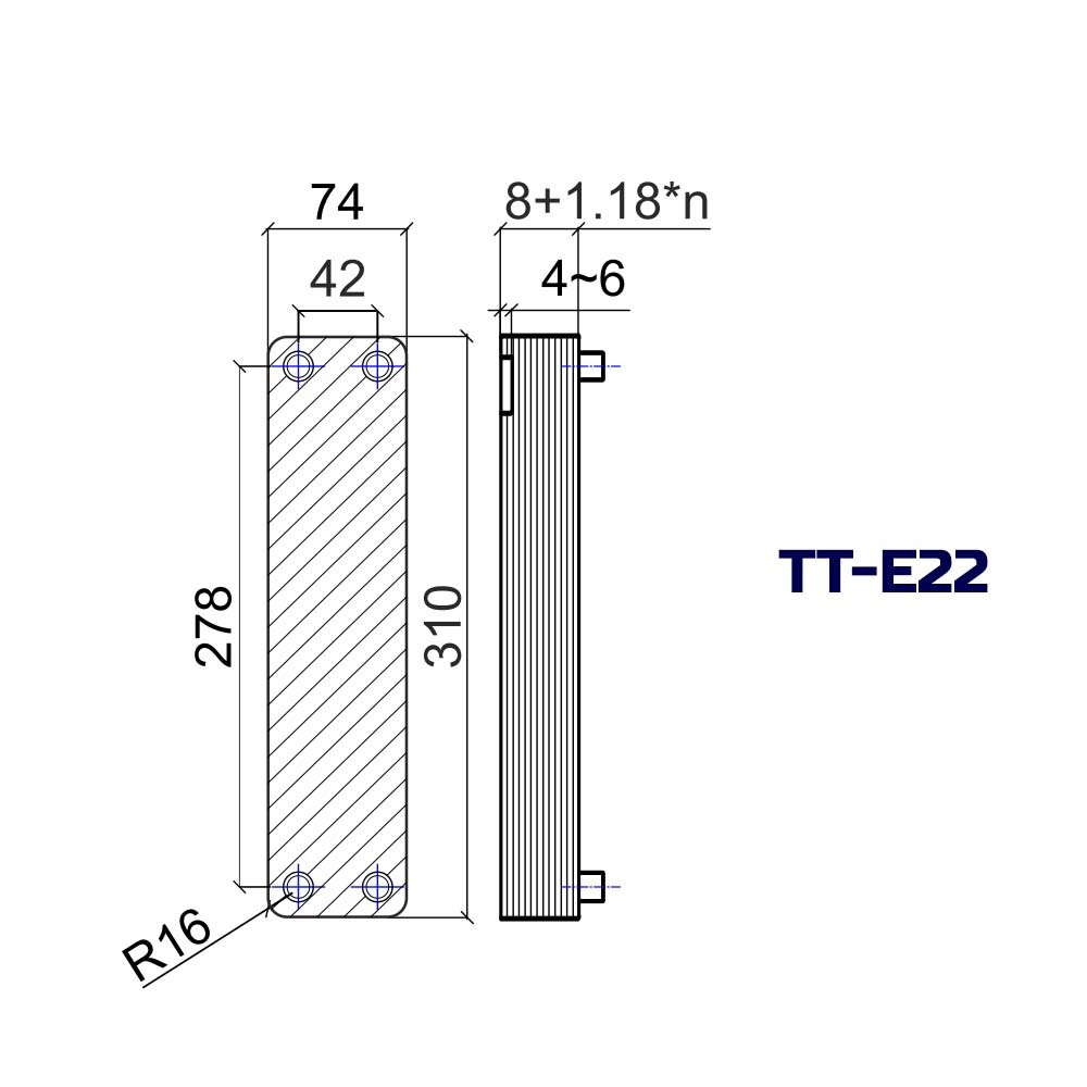 ТТ-E22-30Н-4.5 купить на TEPLOOBMENNIC.KZ