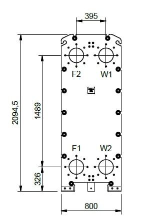 Габаритный чертёж ONDA GT025