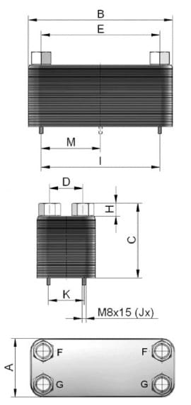 Габаритный чертёж ASA - PL 53-60 E
