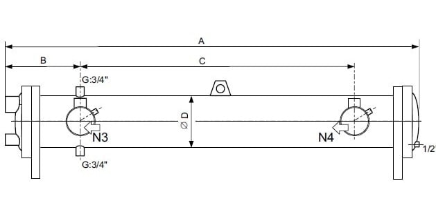 Кожухотрубный теплообменник Ciat FYC 273-30C