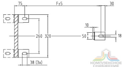 Чертёж теплообменника Danfoss XGC-L013HX вид сверху