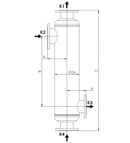 Кожухотрубный теплообменник Secespol DNA 406.10.S181