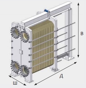 Чертёж теплообменника LHE HT301