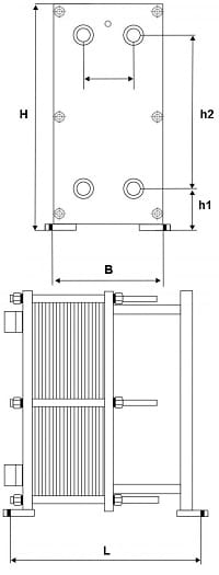 Чертёж теплообменника Thermowave thermolinePure TL-650