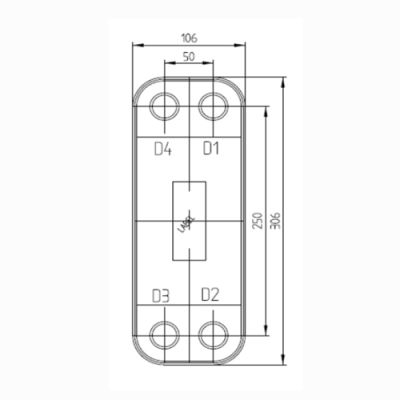 Паяный теплообменник HBL26W-D | Интернет-магазин TEPLOOBMENNIC.KZ