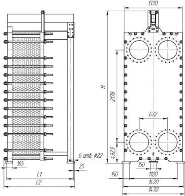 Теплообменник ЭТ 250 | Интернет-магазин TEPLOOBMENNIC.KZ
