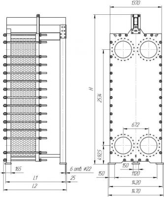 Пластинчатый теплообменник ЭТРА ЭТ-300 | Интернет-магазин TEPLOOBMENNIC.KZ