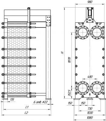 Пластинчатый теплообменник ЭТРА ЭТ 160 | Интернет-магазин TEPLOOBMENNIC.KZ