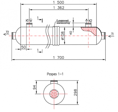 КС 100-1,5-8×0,8-1,80 | Интернет-магазин TEPLOOBMENNIC.KZ