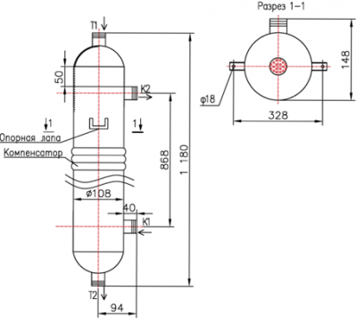 КС 100-1СК-8×0,8-1,2 | Интернет-магазин TEPLOOBMENNIC.KZ