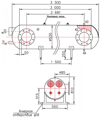 КС 500-3-8×0,8-132 | Интернет-магазин TEPLOOBMENNIC.KZ