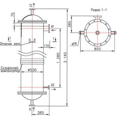 КС 500-1,5Р-16×1,5-38 | Интернет-магазин TEPLOOBMENNIC.KZ