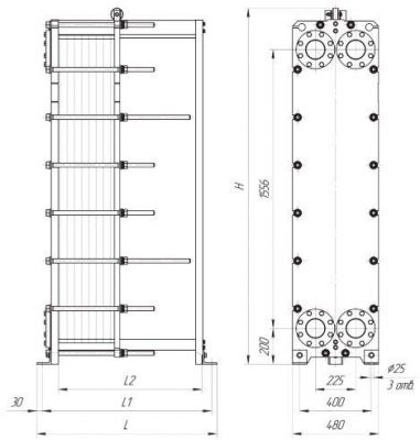 Теплообменник Ридан XGF100-066 | Интернет-магазин TEPLOOBMENNIC.KZ
