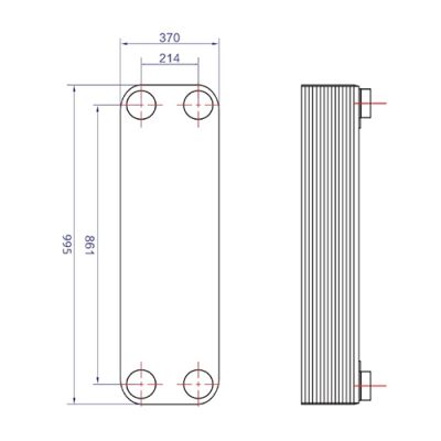 Паянный теплообменник ZB3-300 | Интернет-магазин TEPLOOBMENNIC.KZ